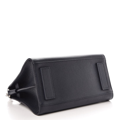 Saint Laurent Grained Calfskin Baby Souple Sac De Jour Navy 4 of 7