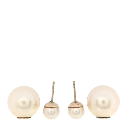 Christian Dior Pearl Mise En Dior Tribal Earrings Gold 3 of 4