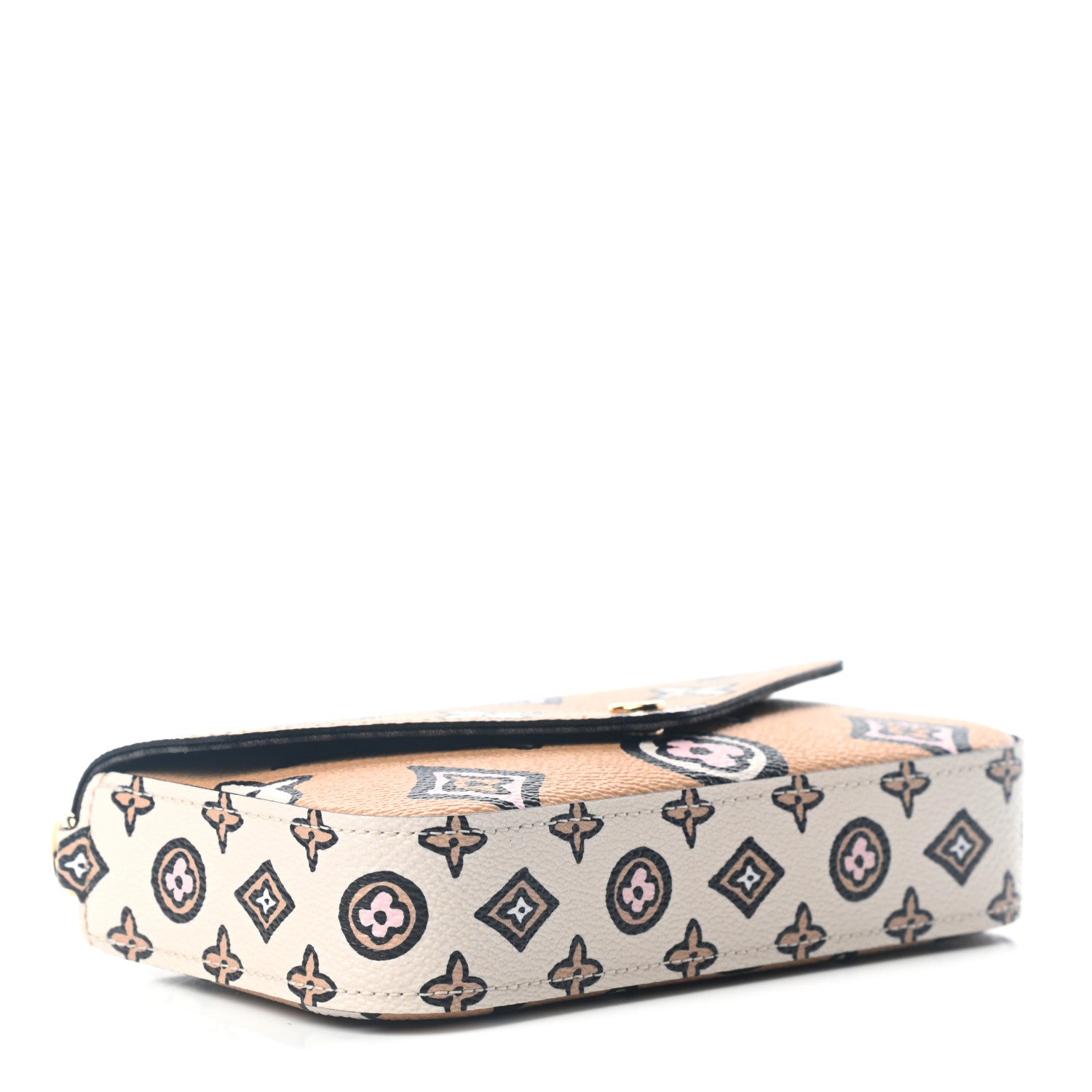 Louis Vuitton Monogram Wild At Heart Felicie Strap & Go Arizona Creme 3 of 4