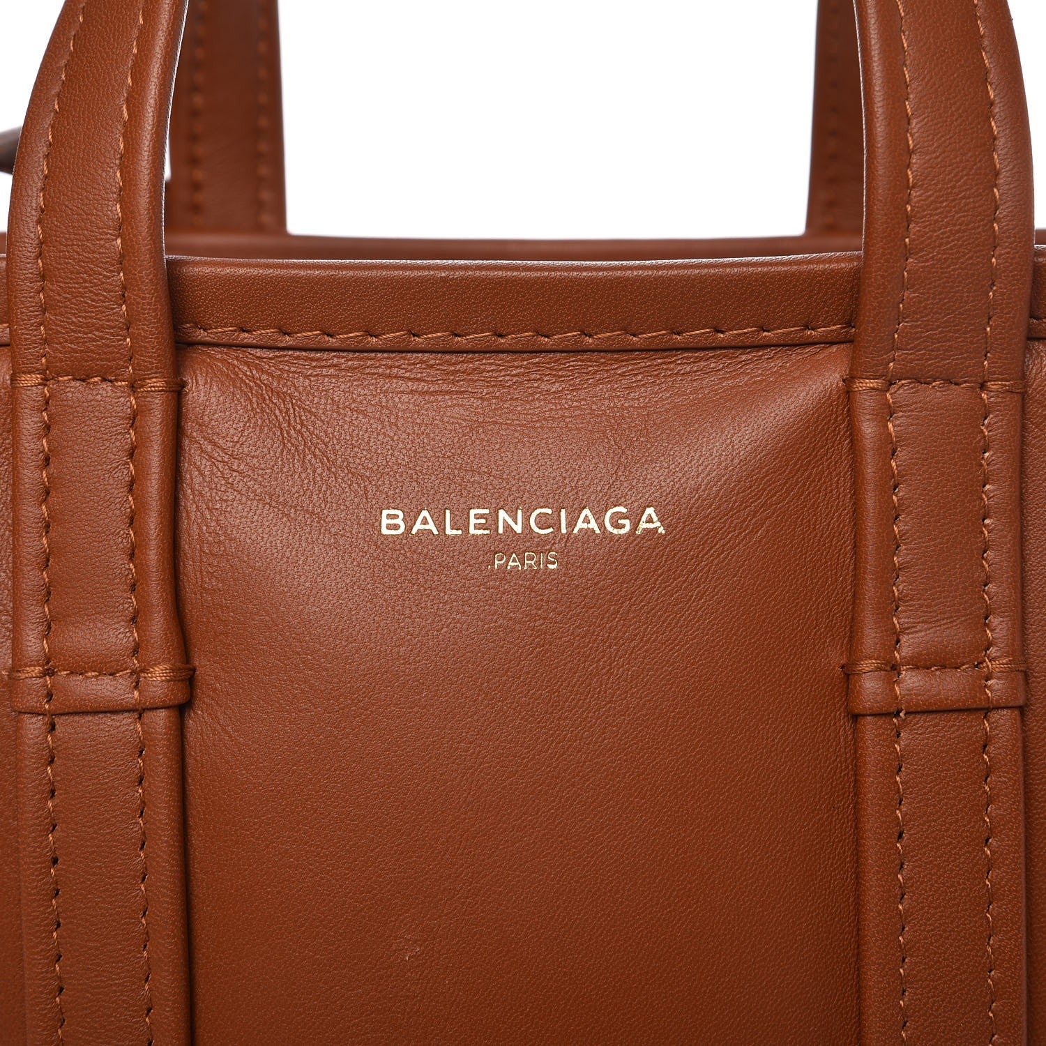 Balenciaga Agneau XS Bazar Shopper Tote Marron Fauve 9 of 20