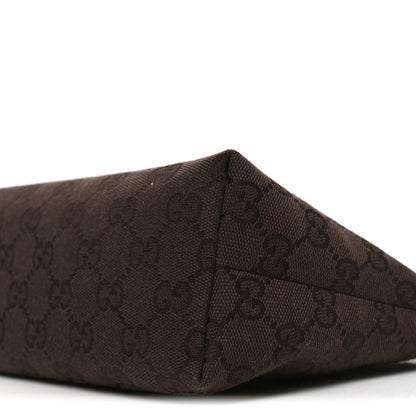 Gucci Monogram Small Plaque Pouch Dark Brown 10 of 11
