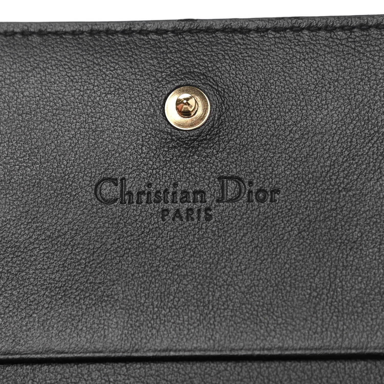 Christian Dior Calfskin Tie Mini Lady Dior Wallet Blue Multicolor 6 of 8