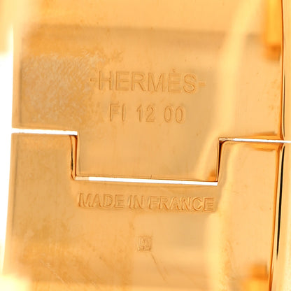 Hermes Enamel Printed Space Derby Wide Clic Clac H Bracelet PM Indigo Multicolor 4 of 4