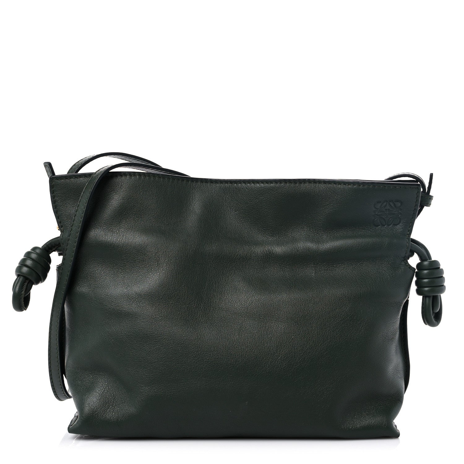 Loewe Calfskin Mini Flamenco Knot Clutch Vintage Khaki 1 of 8