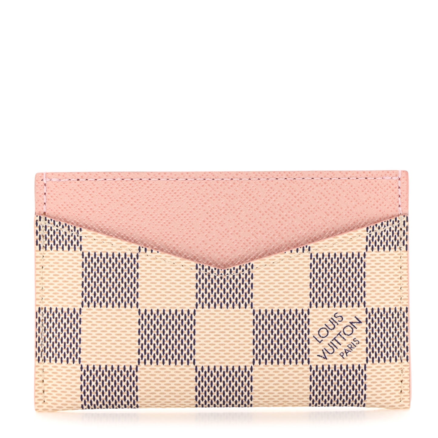 Damier Azur Daily Card Holder Rose Ballerine