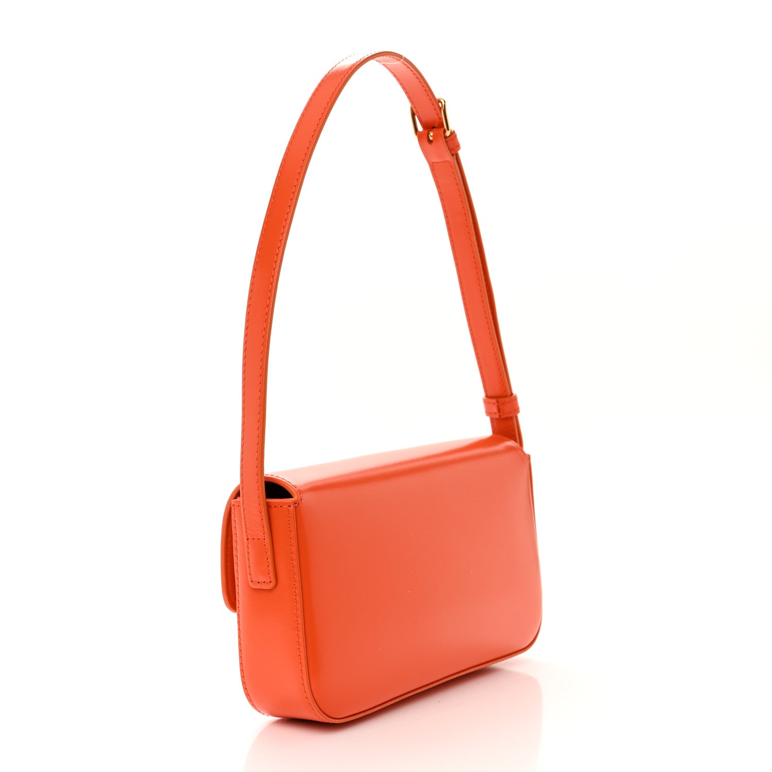 Celine Natural Calfskin Triomphe Shoulder Bag Orange 3 of 11
