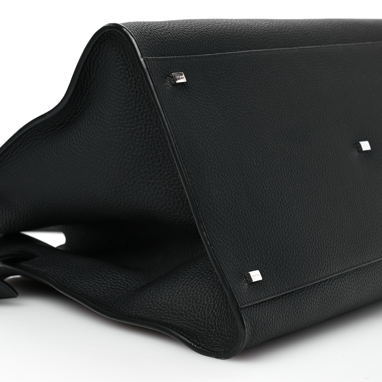 The Row Grained Calfskin Soft Margaux 17 Black 8 of 11