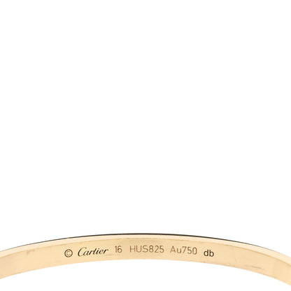 Cartier 18K Yellow Gold Small LOVE Bracelet 16 4 of 5