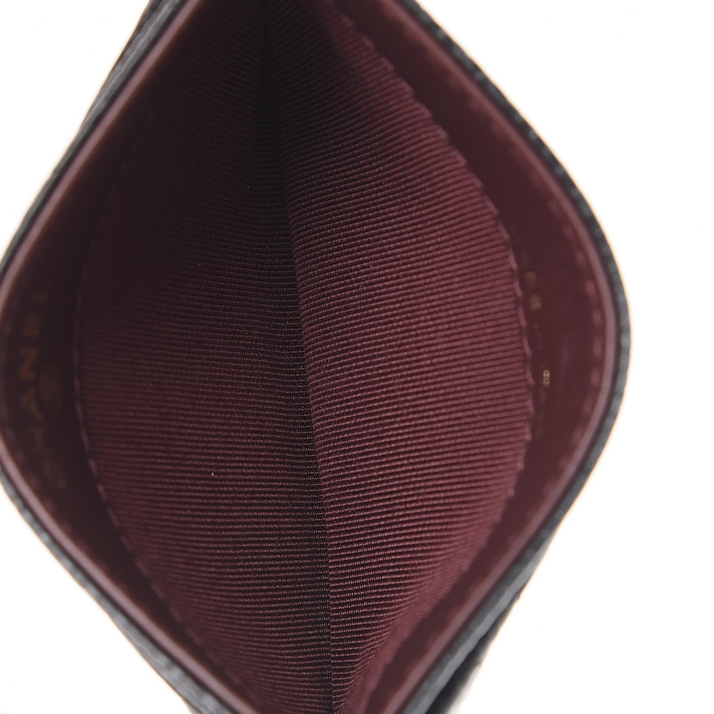 Caviar Quilted Card Holder Black