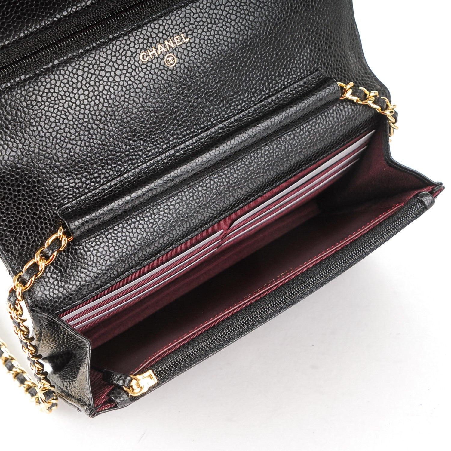 Chanel Caviar Quilted Wallet On Chain WOC Black 5 of 8