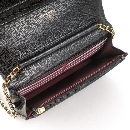 Chanel Caviar Quilted Wallet On Chain WOC Black 5 of 8
