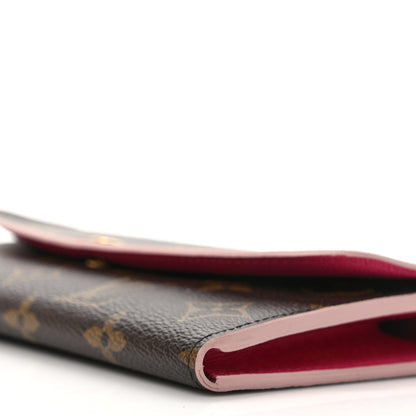 Louis Vuitton Monogram Bloom Flower Emilie Wallet Fuchsia 8 of 8
