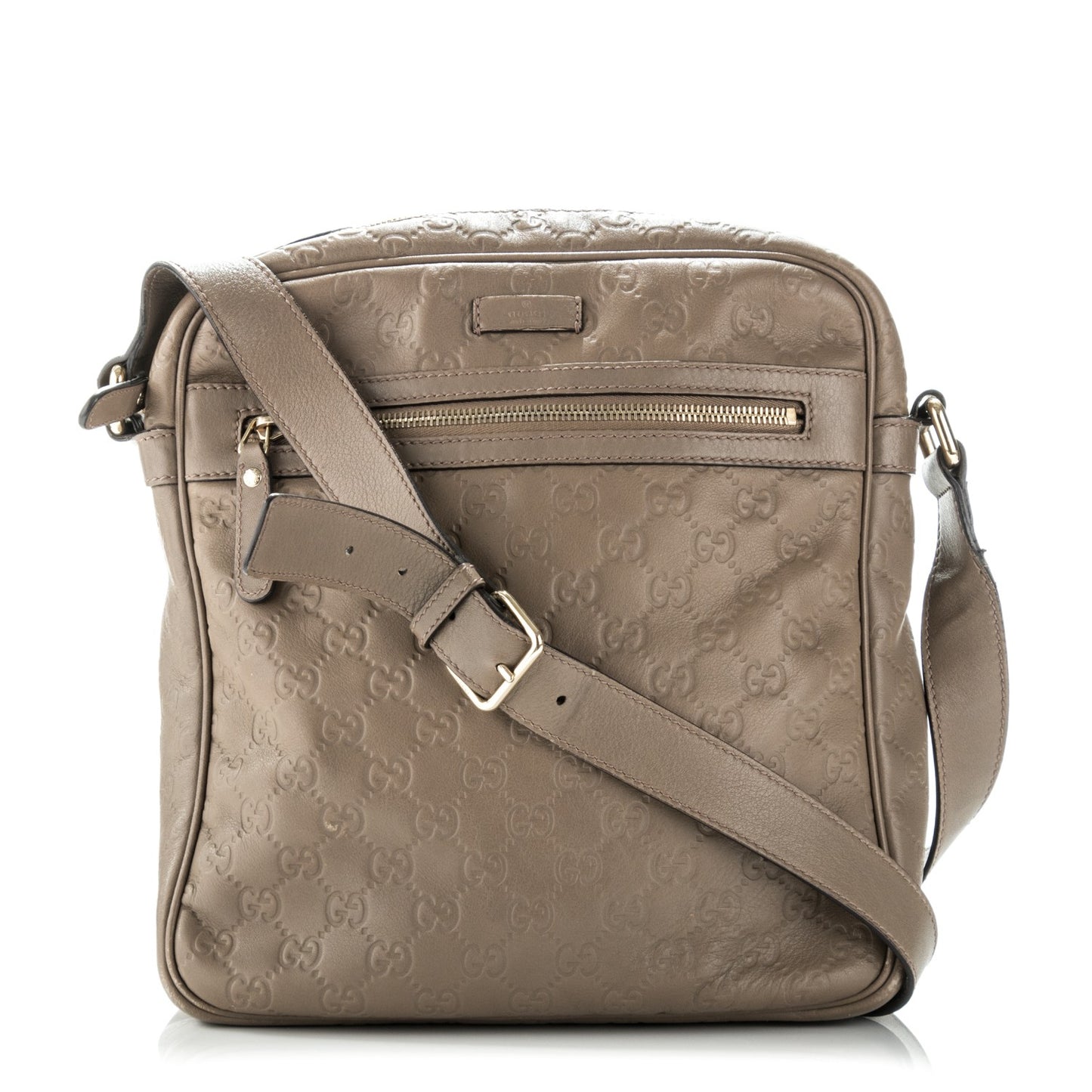 Guccissima Medium Messenger Taupe
