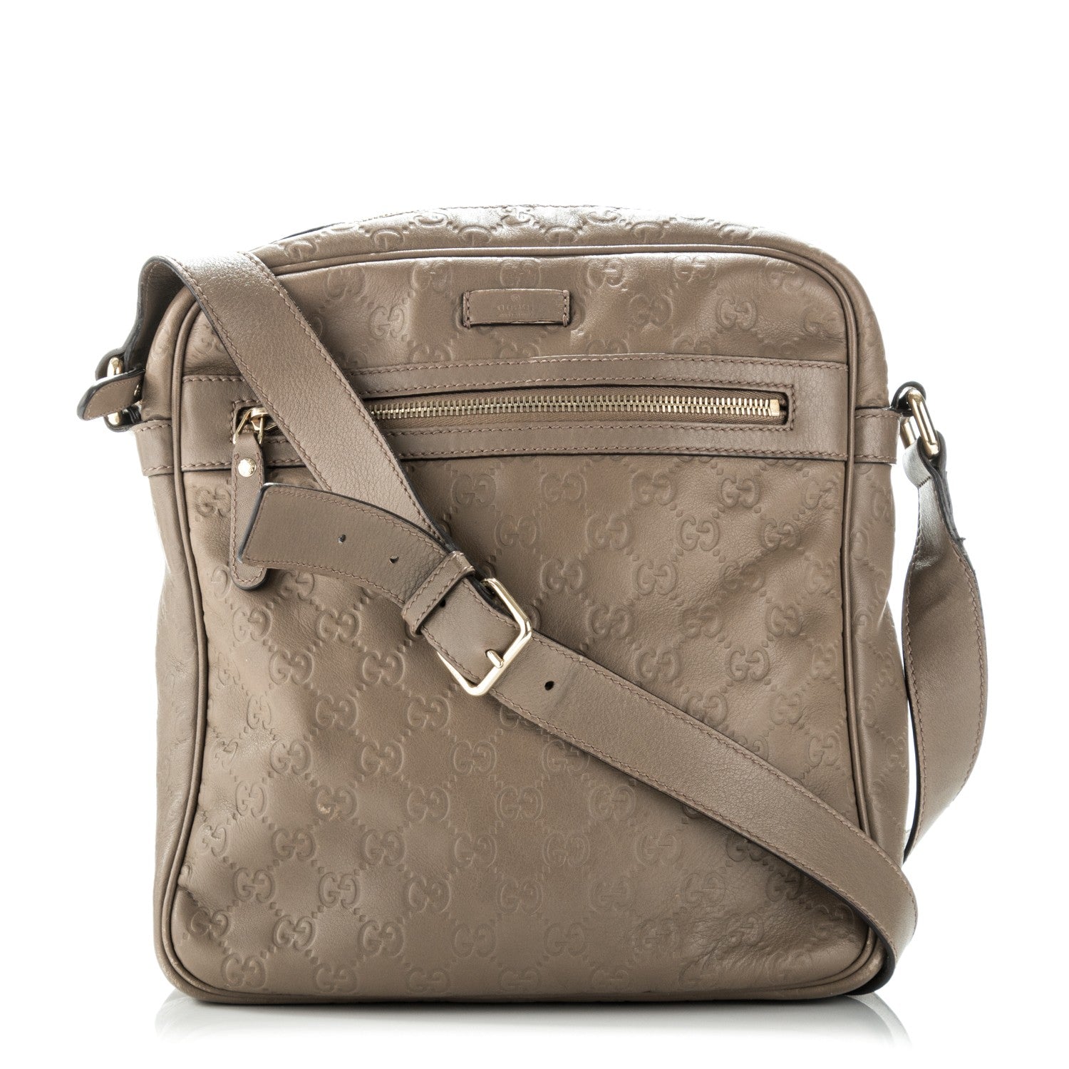 Gucci Guccissima Medium Messenger Taupe 1 of 7