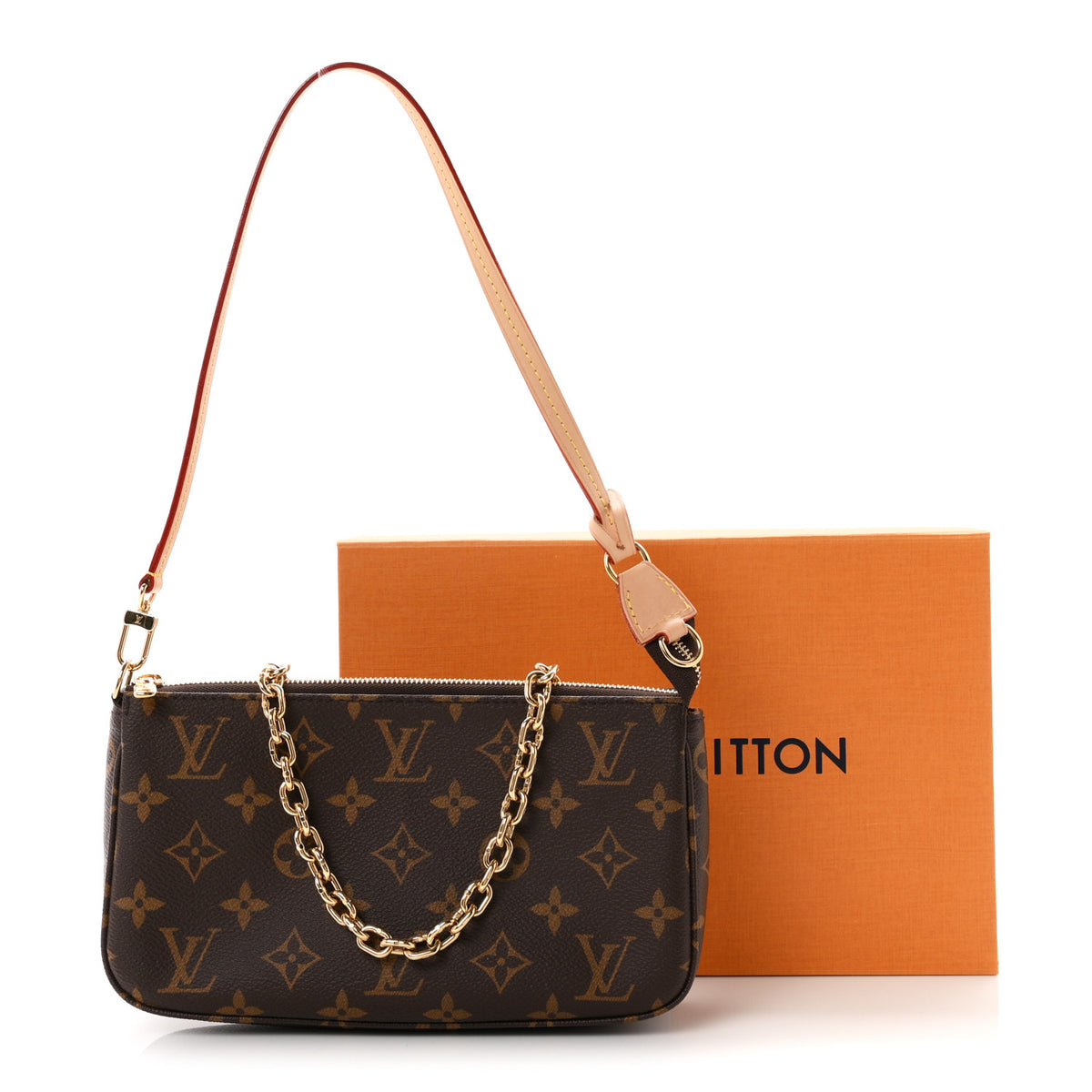 Louis Vuitton Monogram Chain Pochette Accessories 10 of 10
