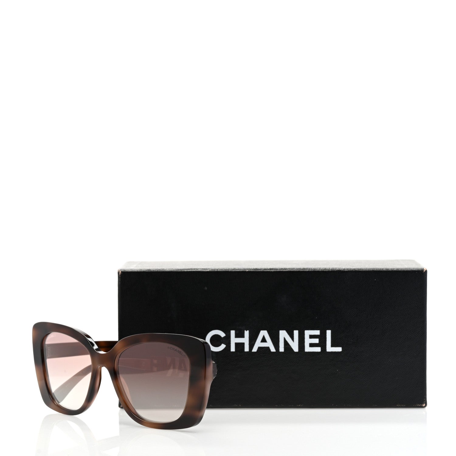 Chanel Acetate Strass Square Sunglasses 5422 Tortoise 8 of 8