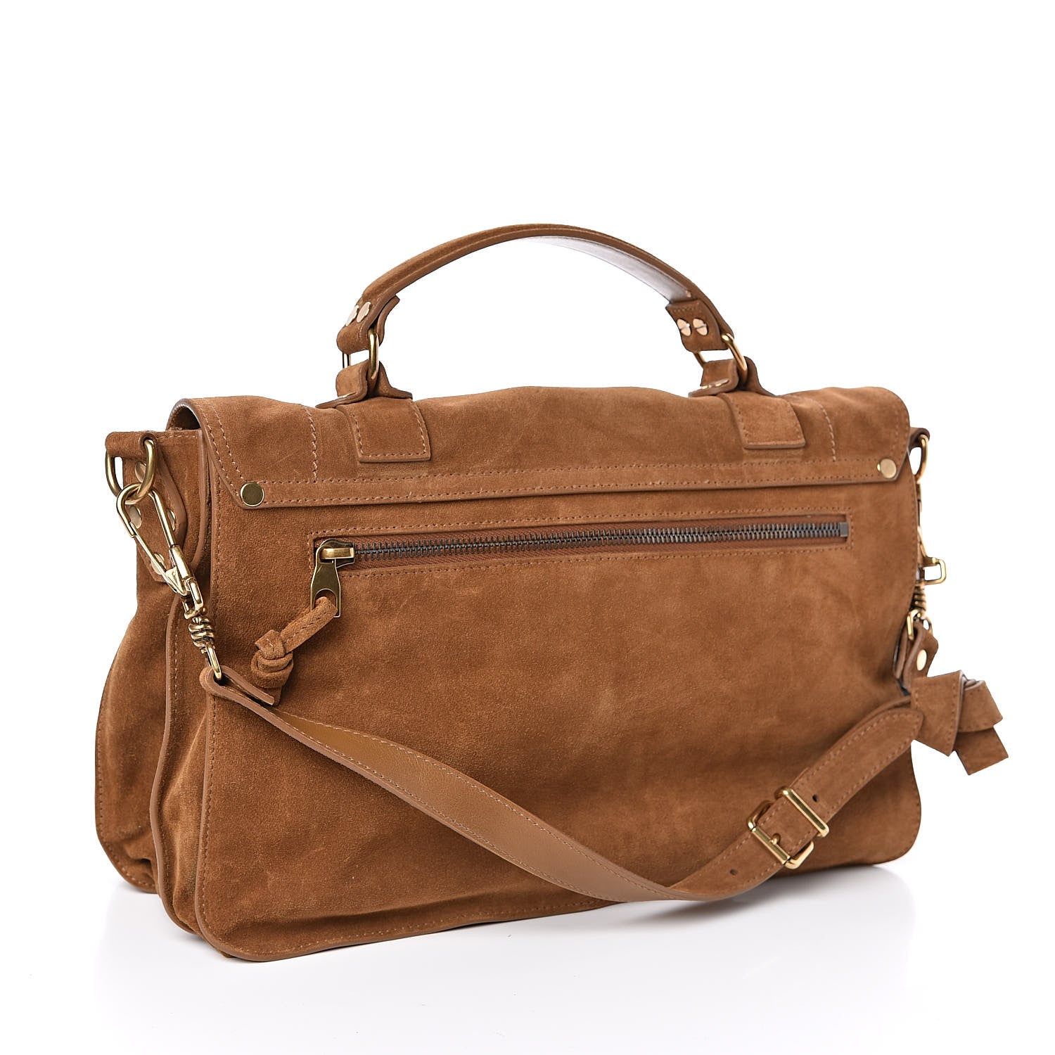 Proenza Schouler Suede Medium PS1 Satchel Tobacco 3 of 10
