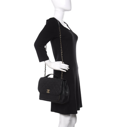 Chanel Caviar Quilted Large Business Affinity Flap Black 2 of 15