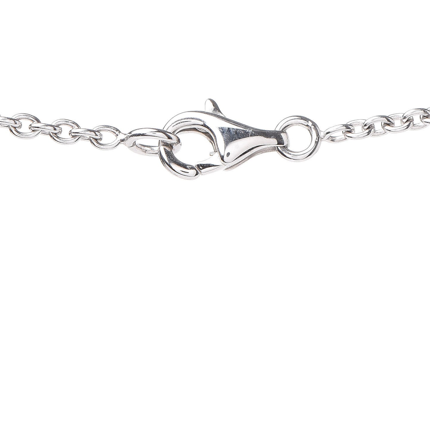 18K White Gold Interlocking LOVE Necklace