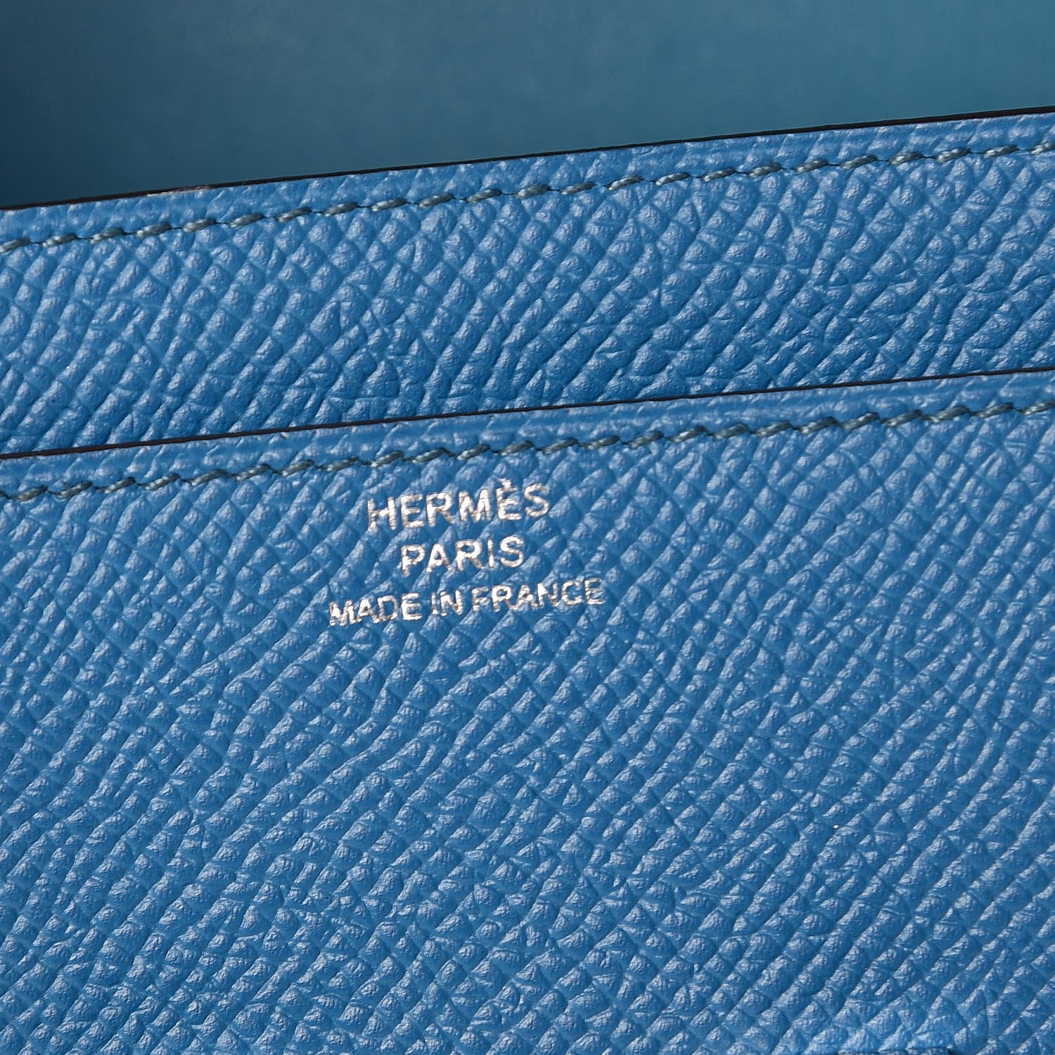 Hermes Epsom Constance Long Wallet Bleu Izmir 6 of 8