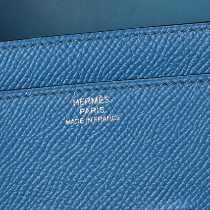 Hermes Epsom Constance Long Wallet Bleu Izmir 6 of 8
