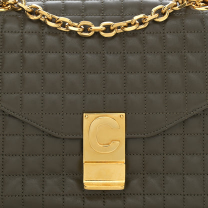 Celine Calfskin Quilted Medium C Bag Khaki 8 of 12
