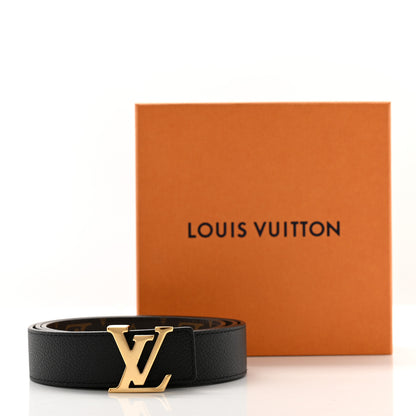 Louis Vuitton Calfskin Monogram 20mm LV Iconic Reversible Belt 90 36 Black 8 of 8