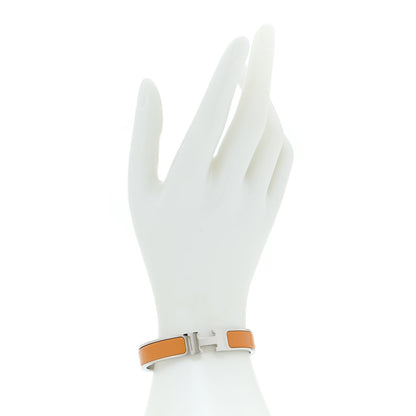 Hermes Enamel Narrow Clic Clac H Bracelet PM Curcuma 2 of 6