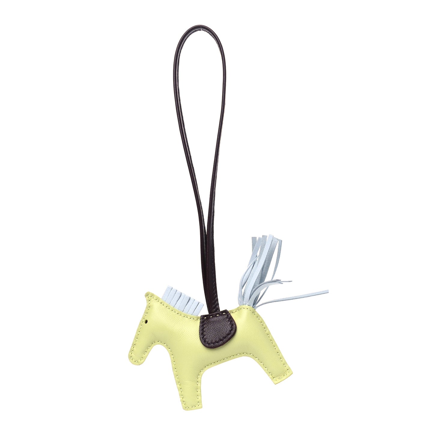 Milo Lambskin Grigri Rodeo Horse Bag Charm PM Jaune Bourgeon Bleu Brume Rouge Sellier