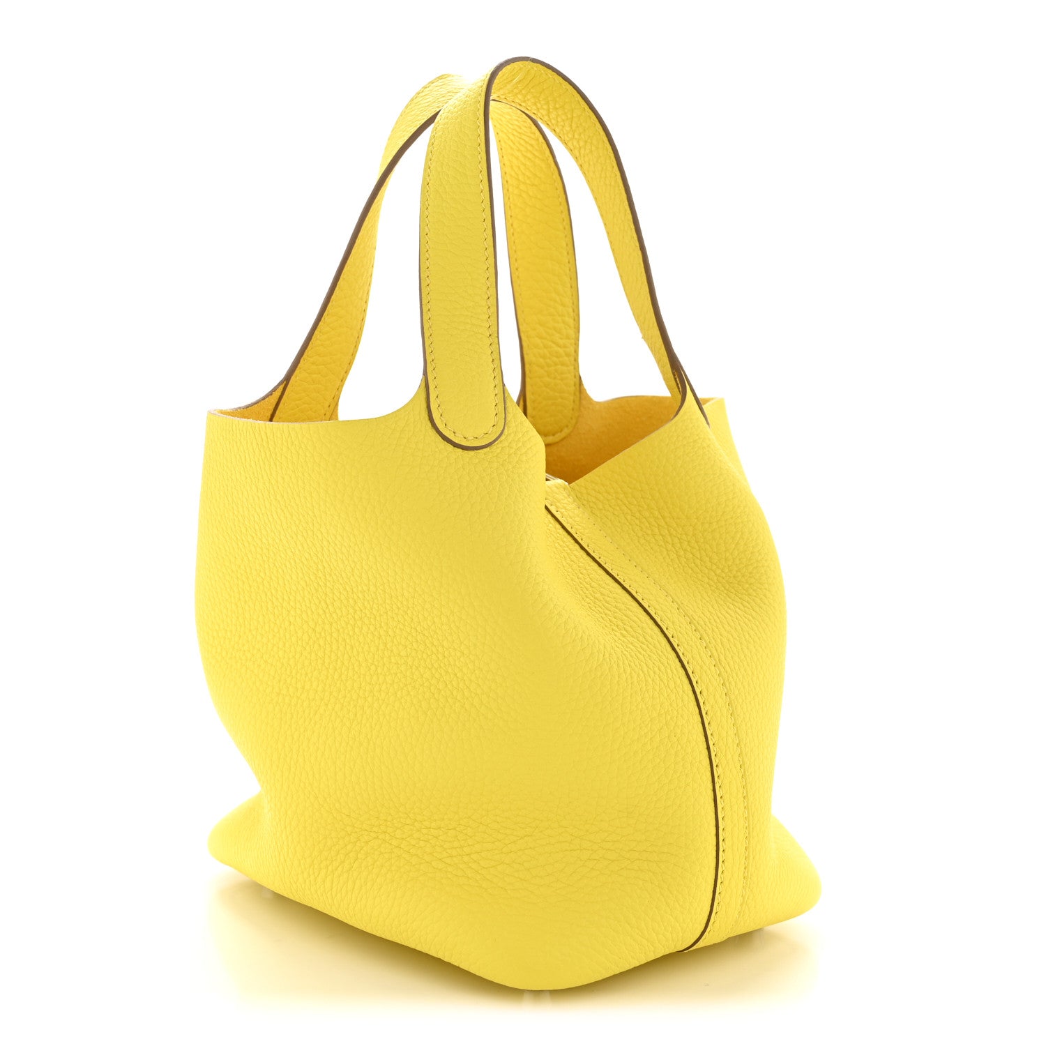 Hermes Taurillon Clemence Picotin Lock 18 PM Lime 3 of 15