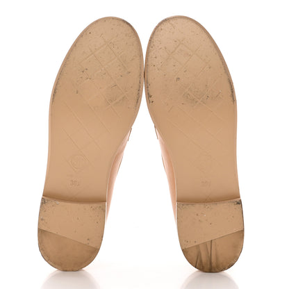 Chanel Lambskin Quilted CC Turnlock Moccasins 38.5 Beige 5 of 11
