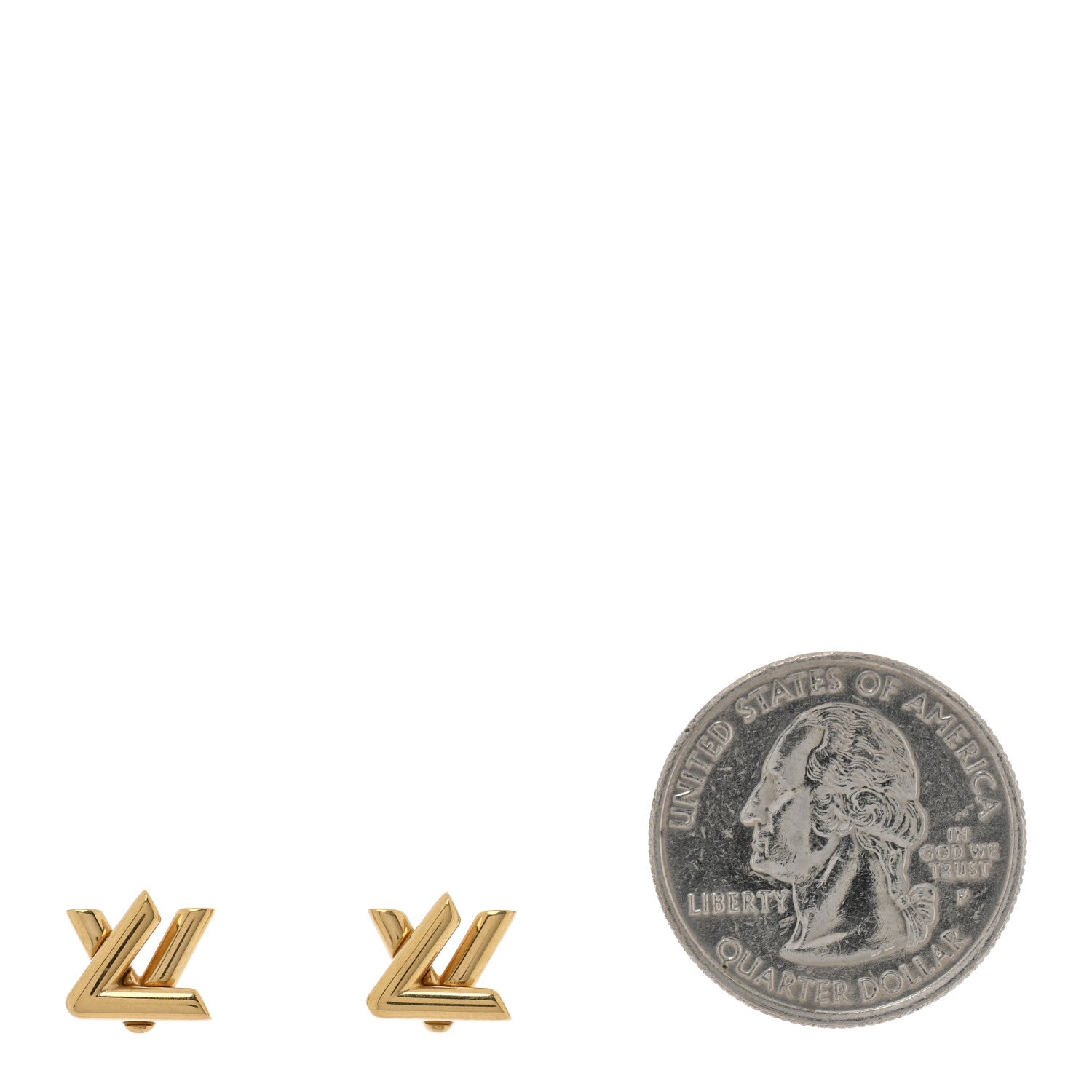 Louis Vuitton Metal GO-14 Earrings Gold 2 of 5