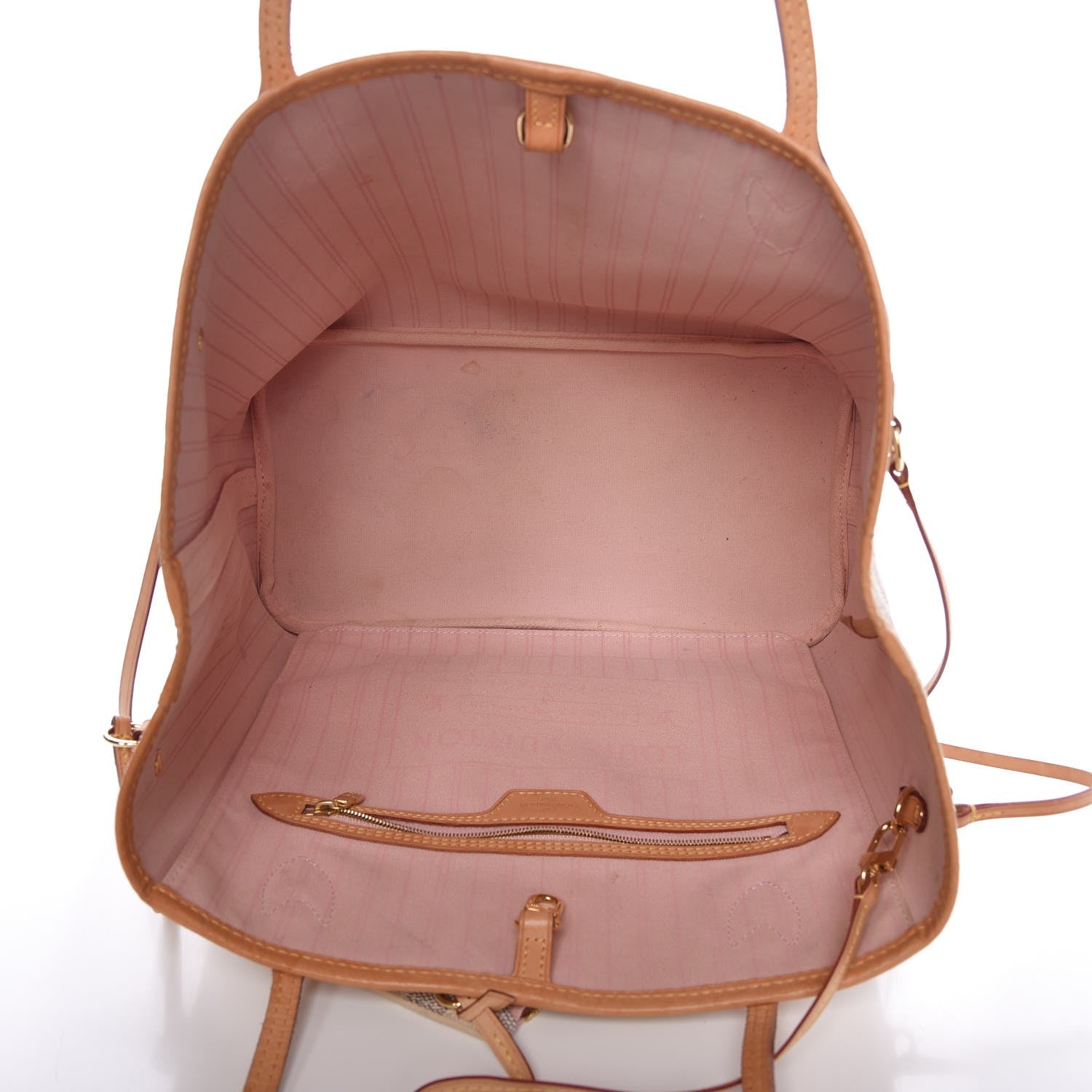 Louis Vuitton Damier Azur Neo Neverfull MM Rose Ballerine 6 of 16