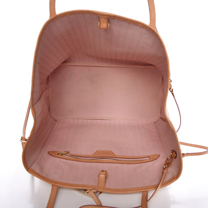 Louis Vuitton Damier Azur Neo Neverfull MM Rose Ballerine 6 of 16
