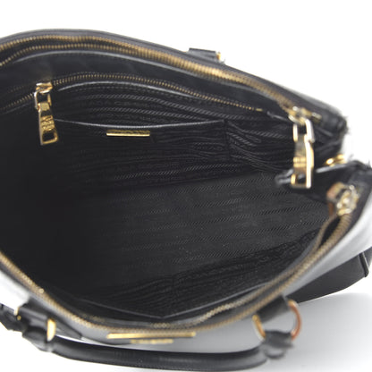 Prada Saffiano Medium Galleria Double Zip Tote Black 6 of 17
