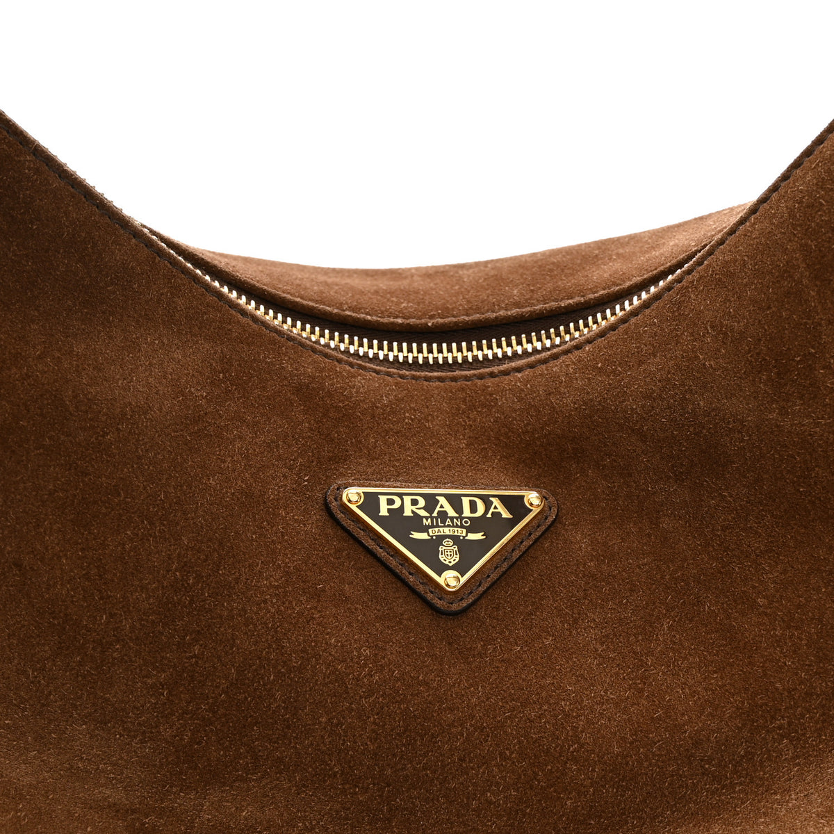 Scamosciato Large Arque Shoulder Bag Cacao