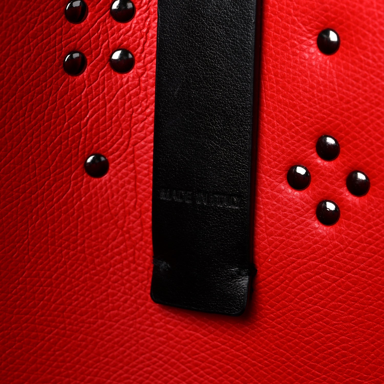 Christian Louboutin Calfskin Empire Spike Studded East West Cabata Tote Black 8 of 15