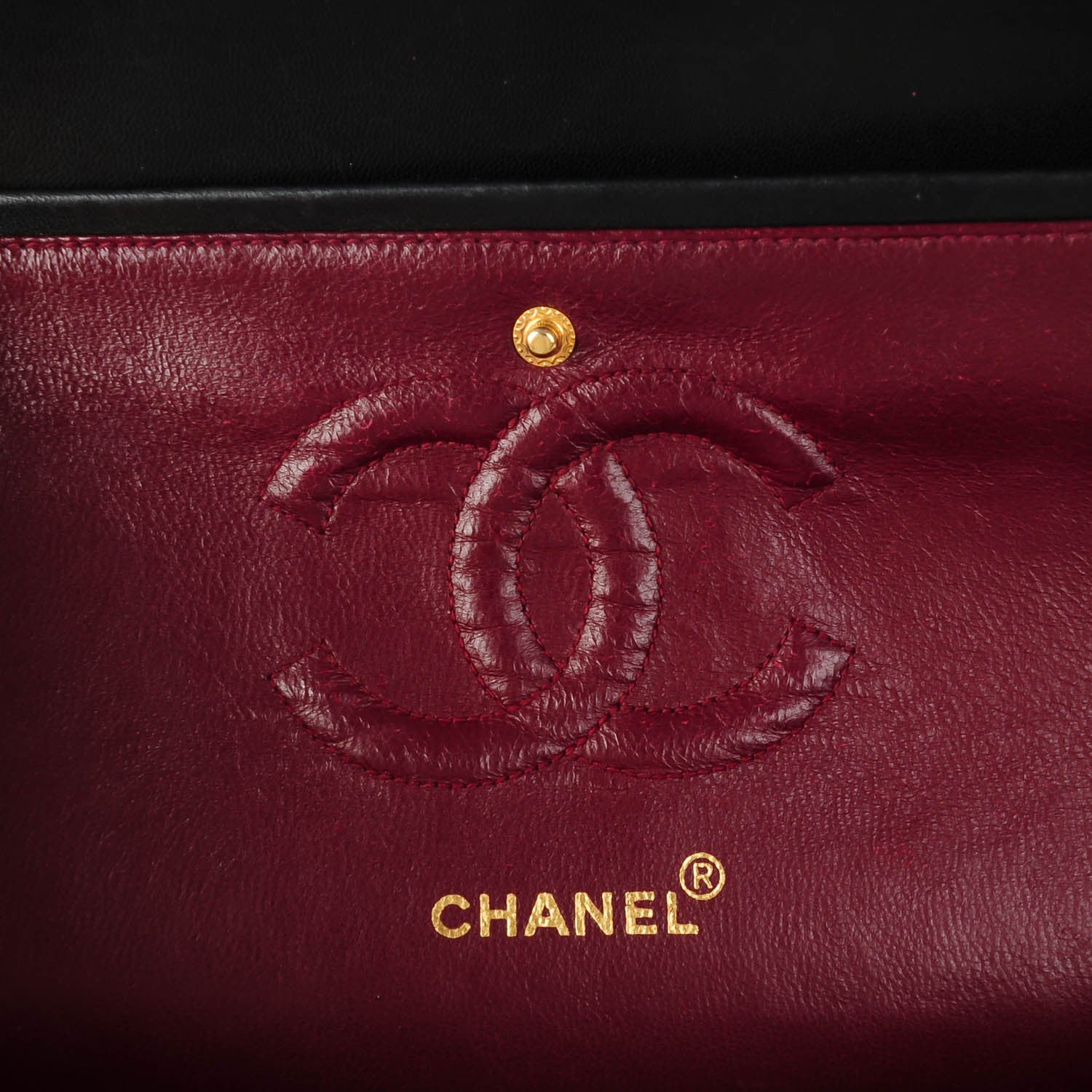 Chanel Lambskin Quilted Medium Double Flap Black 7 of 9