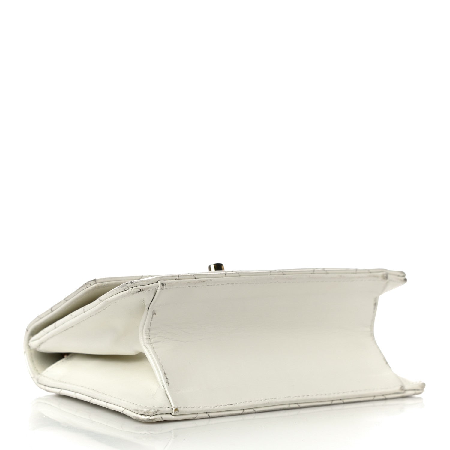 Chanel Glazed Calfskin Quilted Small Flap White 4 of 19
