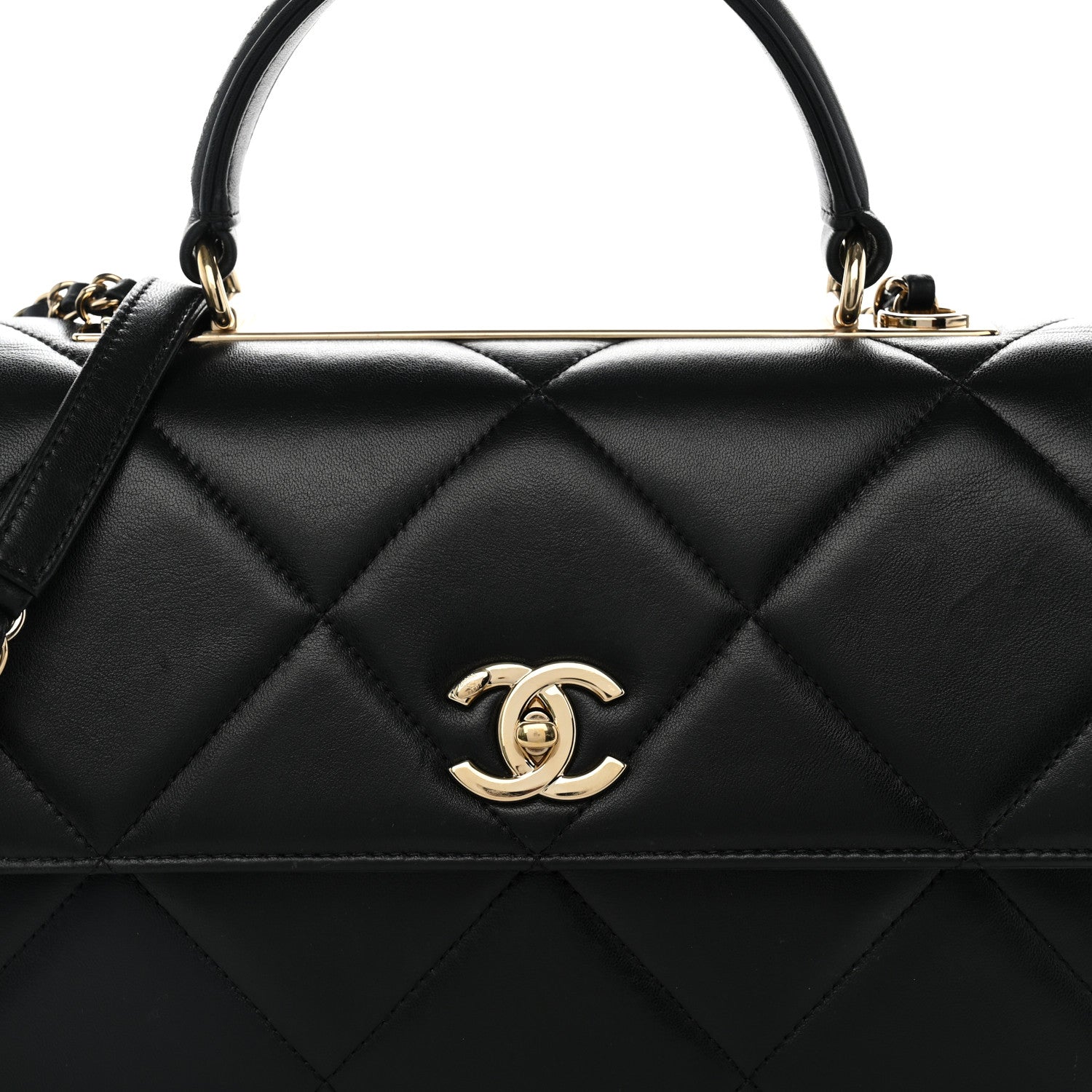 Chanel Lambskin Quilted Medium Trendy CC Flap Dual Handle Bag Black 8 of 13