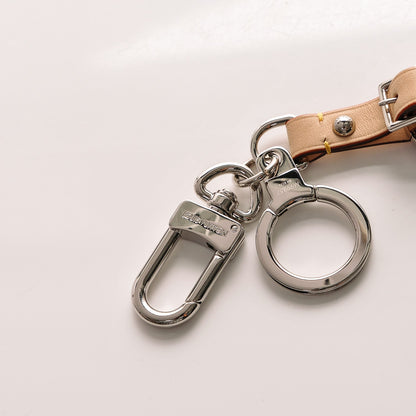 Louis Vuitton Metal Luggage Tag Key Holder Silver 3 of 5