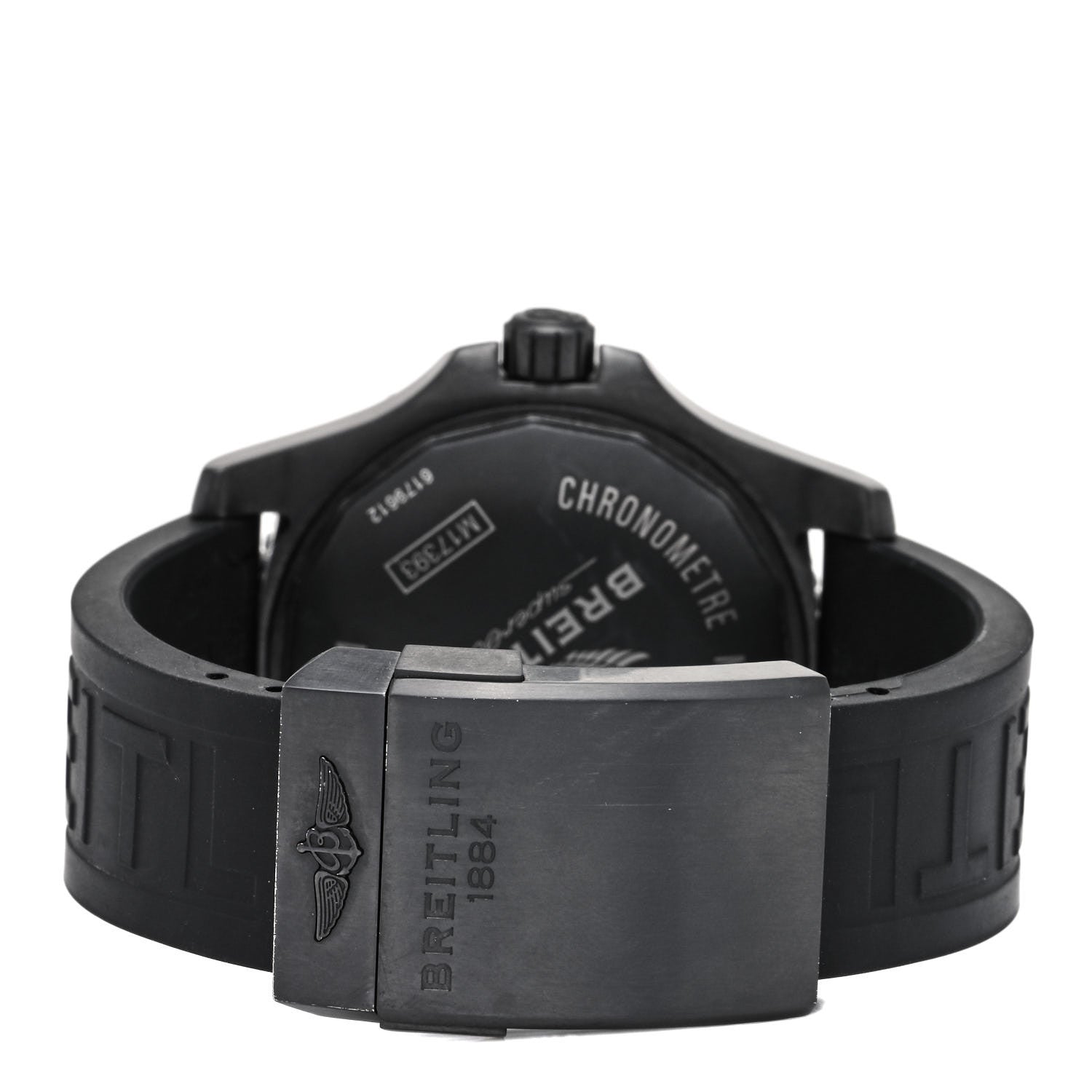 Breitling PVD Stainless Steel 44mm Super Ocean Chronometer Automatic Watch Black M17393 3 of 5