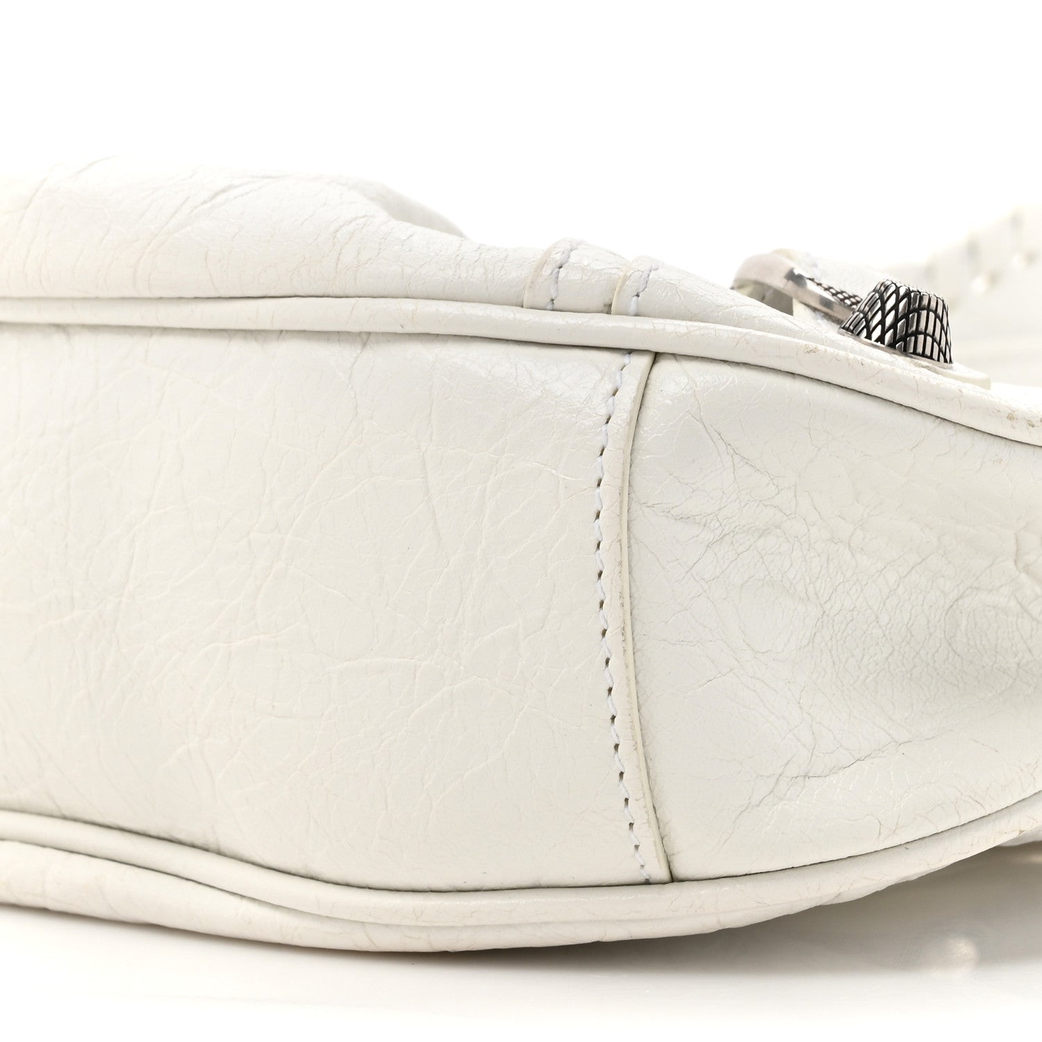 Balenciaga Agneau Arena Le Cagole Shoulder Bag XS Optic White 9 of 13