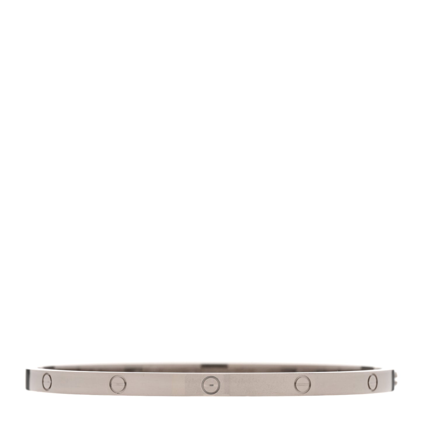 18K White Gold Small LOVE Bracelet 17