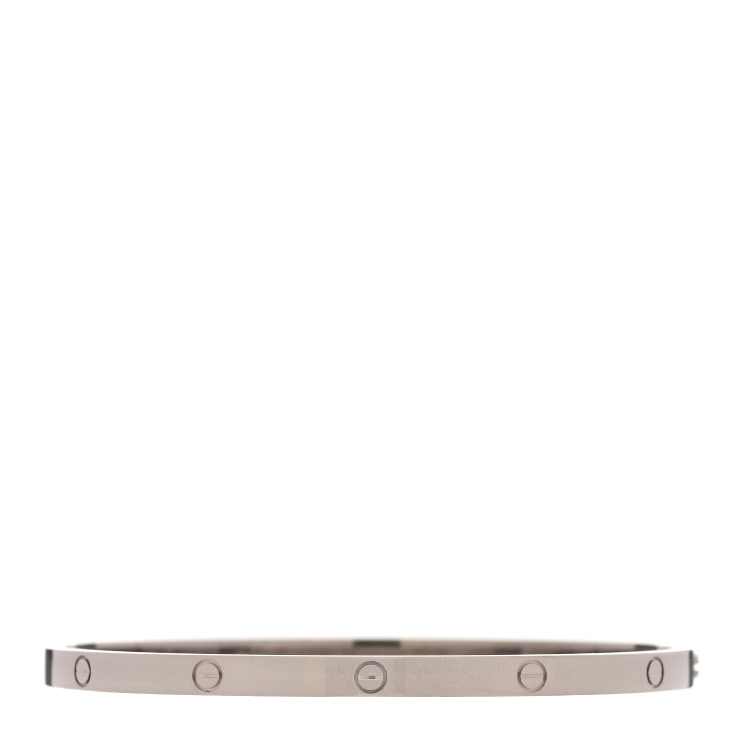 Cartier 18K White Gold Small LOVE Bracelet 17 1 of 8