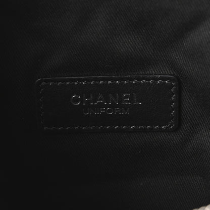 Chanel Calfskin Quilted Uniform Waist Belt Bag Black 5 of 10