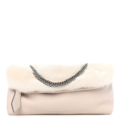 Burberry Prorsum Grainy Calfskin Mink Chain Bag Stone 1 of 8