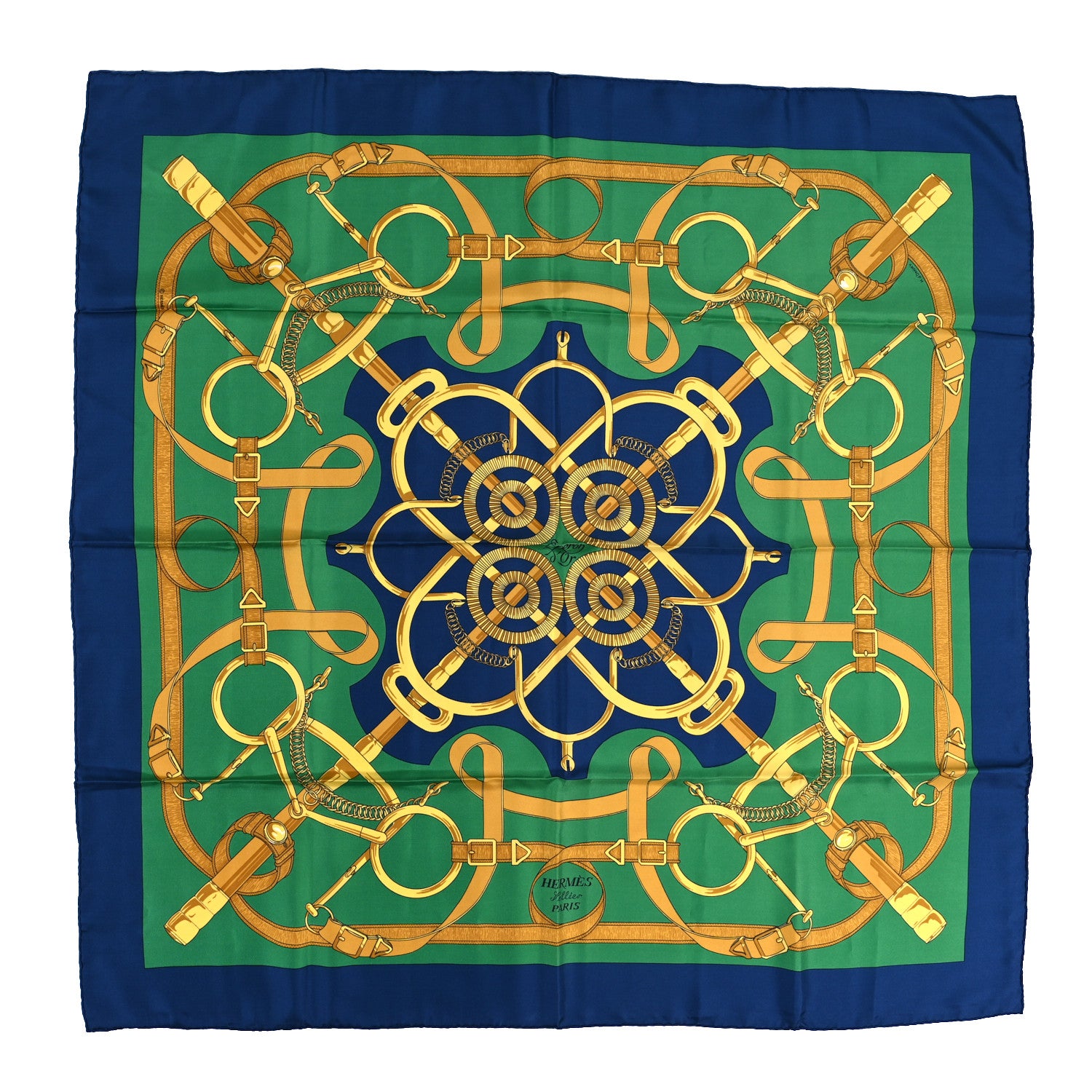 Hermes Silk Eperon D'Or Scarf 90 1 of 3