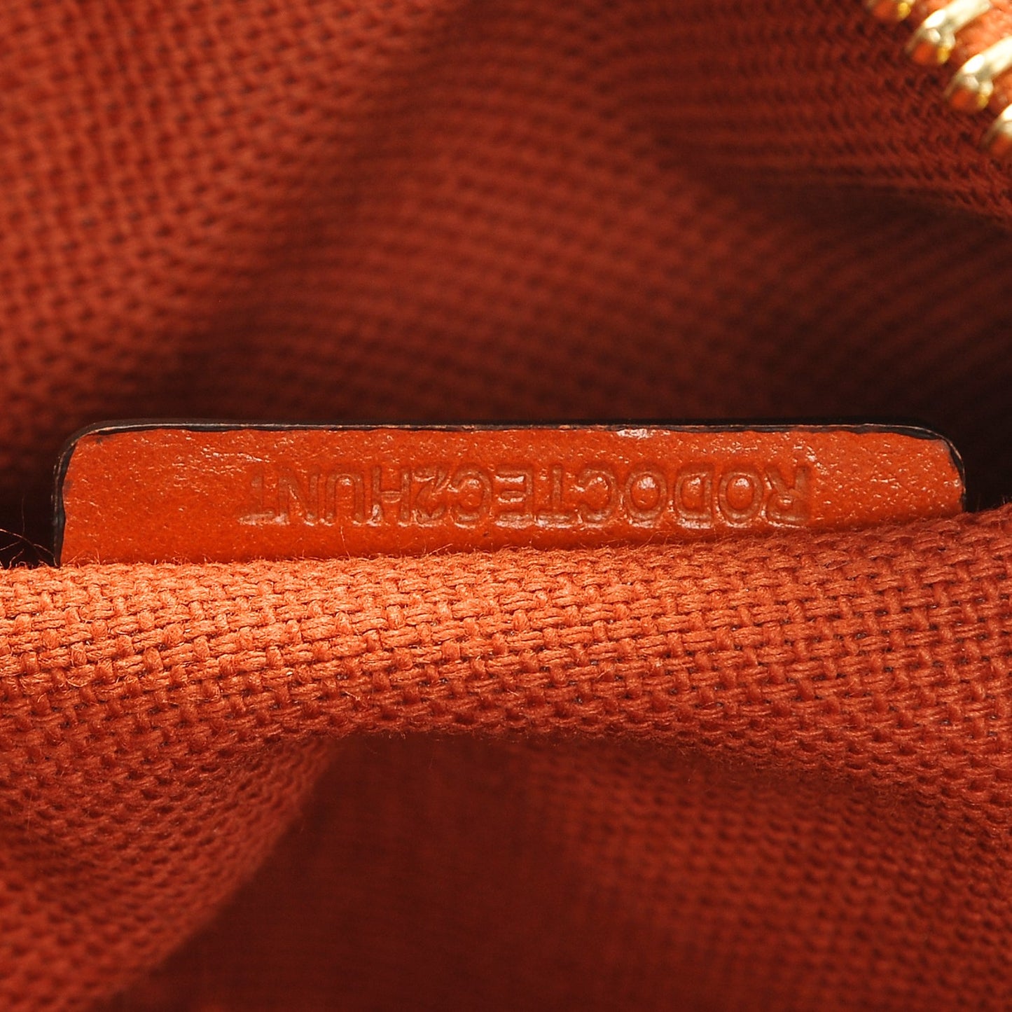 Haymarket Check Mini Blaze Crossbody Bag Burnt Amber