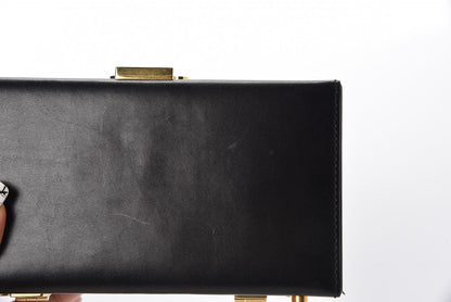 Saint Laurent Calfskin Micro Mellettes Clutch Black 9 of 12